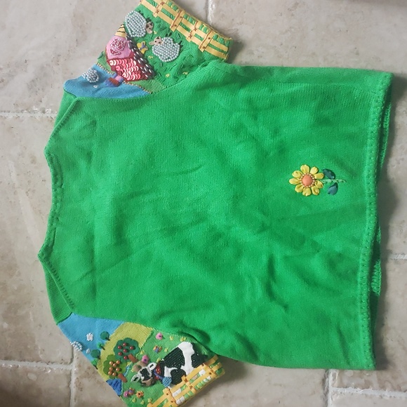 Michael Simon RARE Cow Farm Sweater - Picture 2 of 7